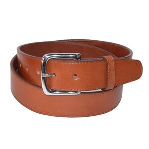 CTM Men's Leather Money Belt Removable Buckle